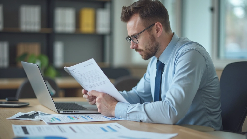 Профессиональное изображение планирования инвестиций с графиками и документами